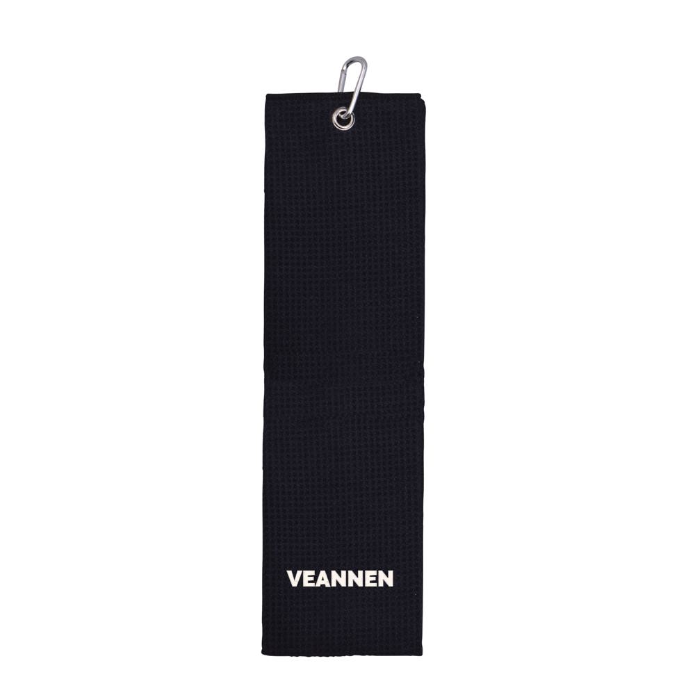 Golfhanddoek microfiber - zwart
