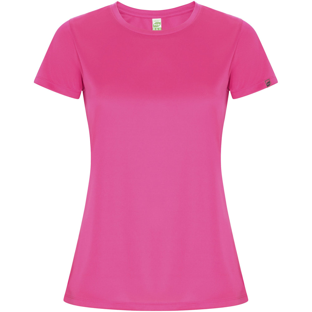 Imola 135 g/m² sportshirt met korte mouwen voor dames - Roze fluor
