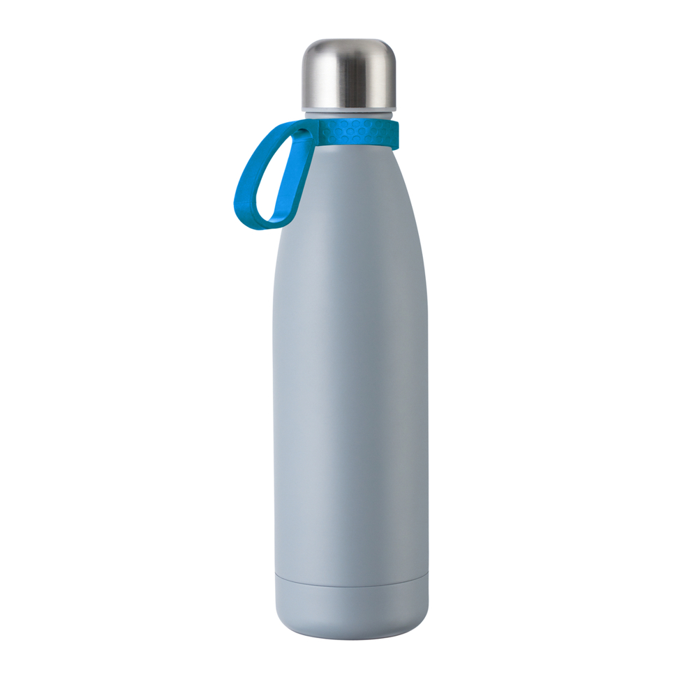 Fles RETUMBLER-myTOULON - cyaan, grijs