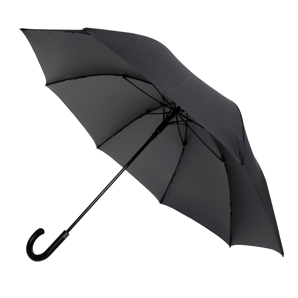 FALCONE - Grote paraplu - Automaat - Windproof -  120 cm - Zwart / Dark Nickel (± PMS Zwart / Dark nickel)