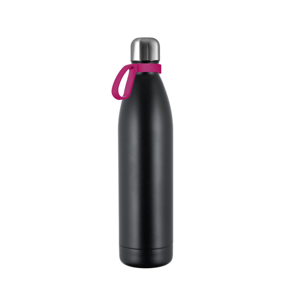 Thermofles RETUMBLER-NIZZA XL - zwart, zilver, magenta