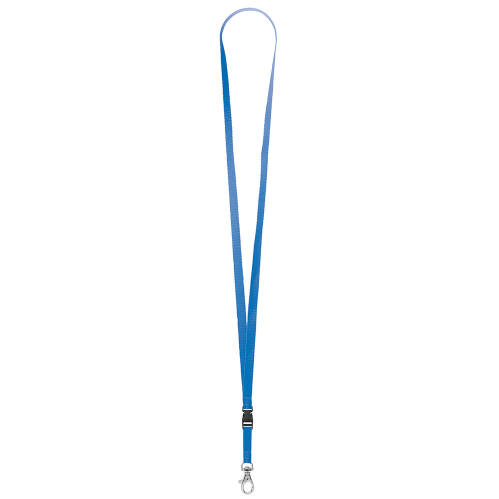 Keycord "standaard", breedte 10 mm - pastelblauw