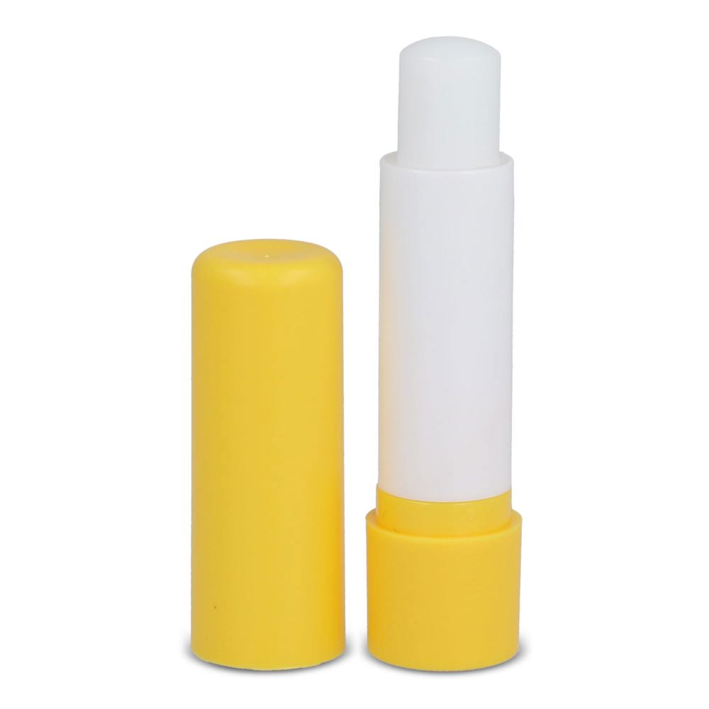 Klassieke lippenbalsemstick gerecycled materiaal - geel