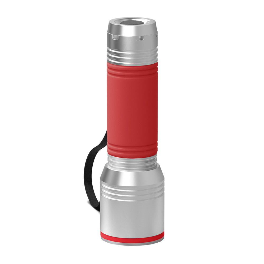 Zaklamp REEVES-myFLASH 700 - Zilver, Rood