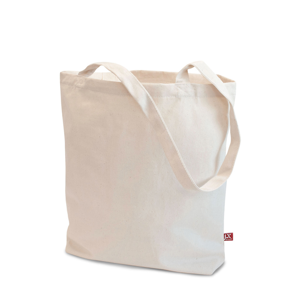 MELBOURNE – Canvas tas met bodemvouw en lange hengsels - Naturel