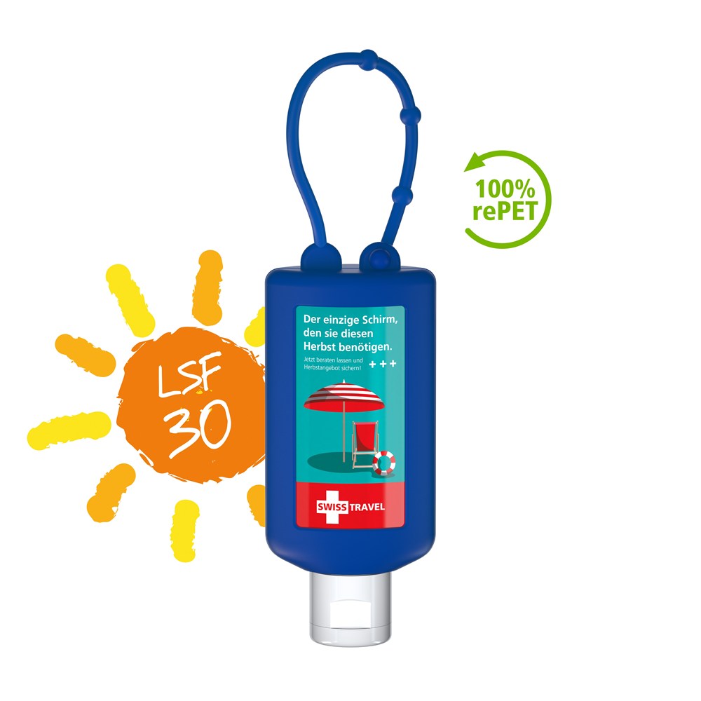 Zonnemelk, Bumper 50 ml, blauw, Body Label