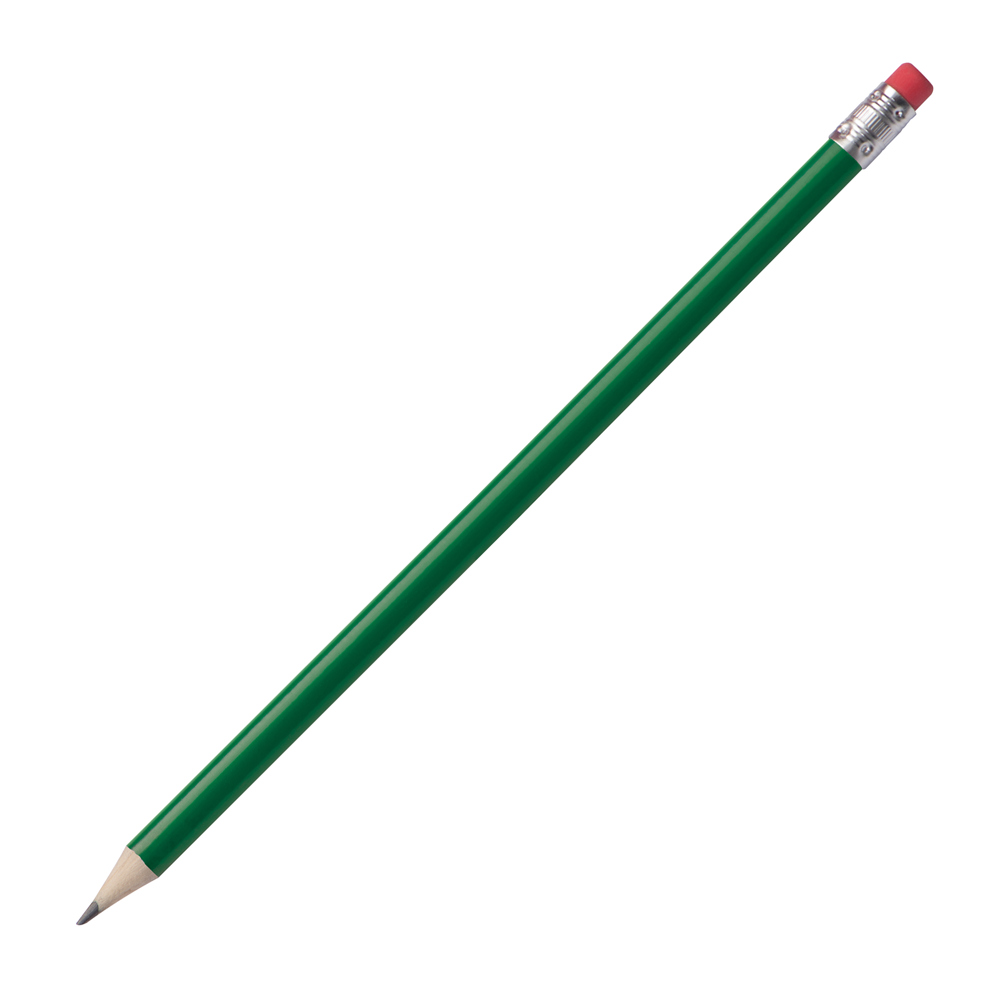 Potlood met gum - Groen