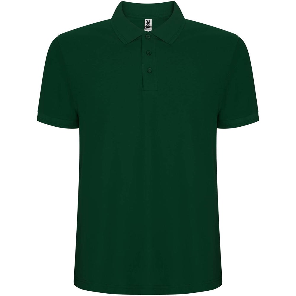 Pegaso Premium 220 g/m² herenpolo met korte mouwen - Flessengroen