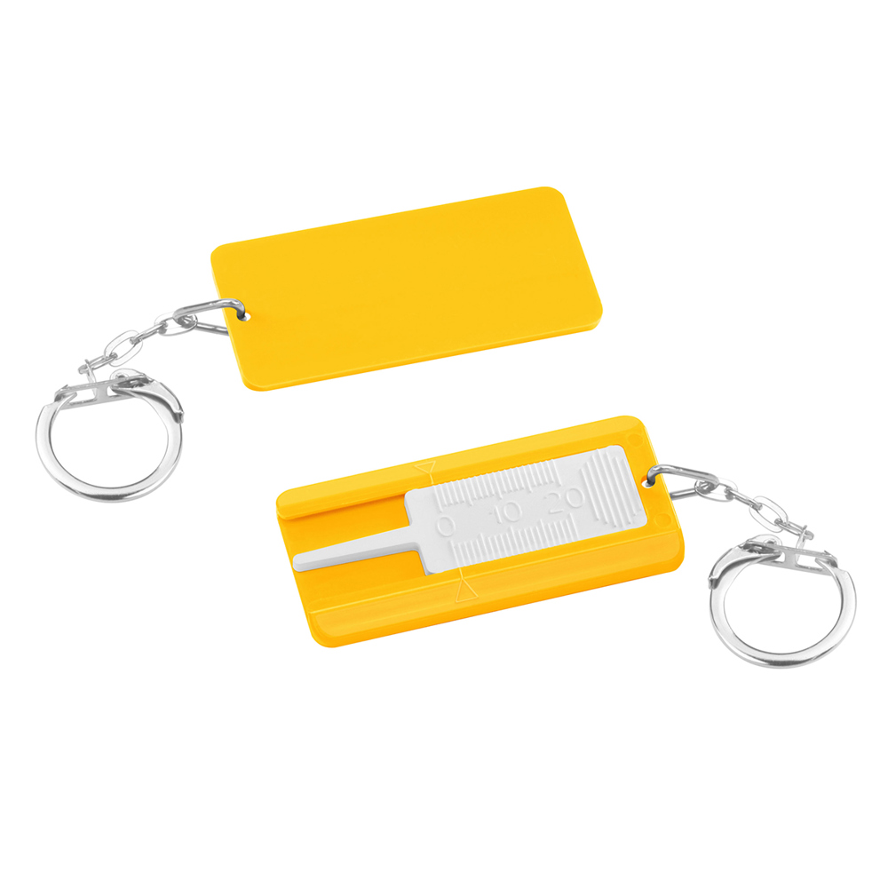Bandenprofiel dieptemeter - Wit/Geel