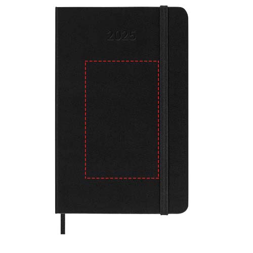 Moleskine hardback pocket dag-agenda voor 12 maanden