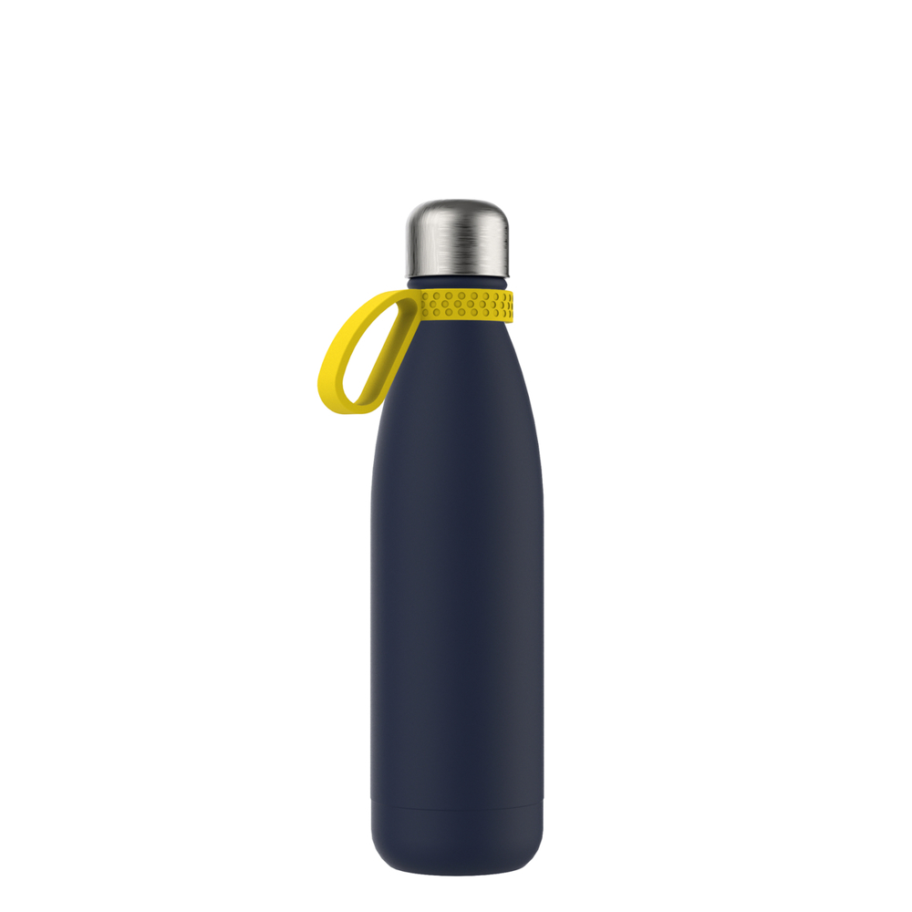 Thermofles RETUMBLER-NIZZA - geel, navy, zilver