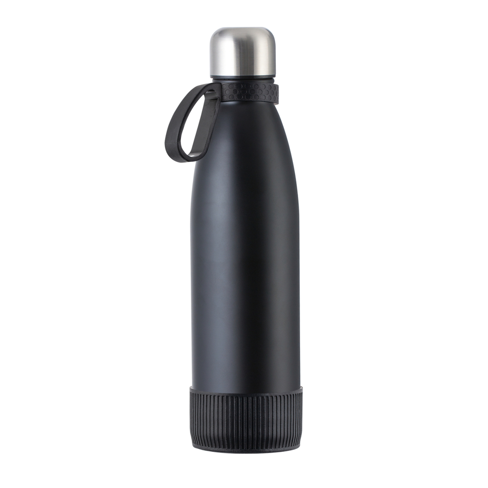 Fles RETUMBLER-myTOULON - Zwart, Zilver