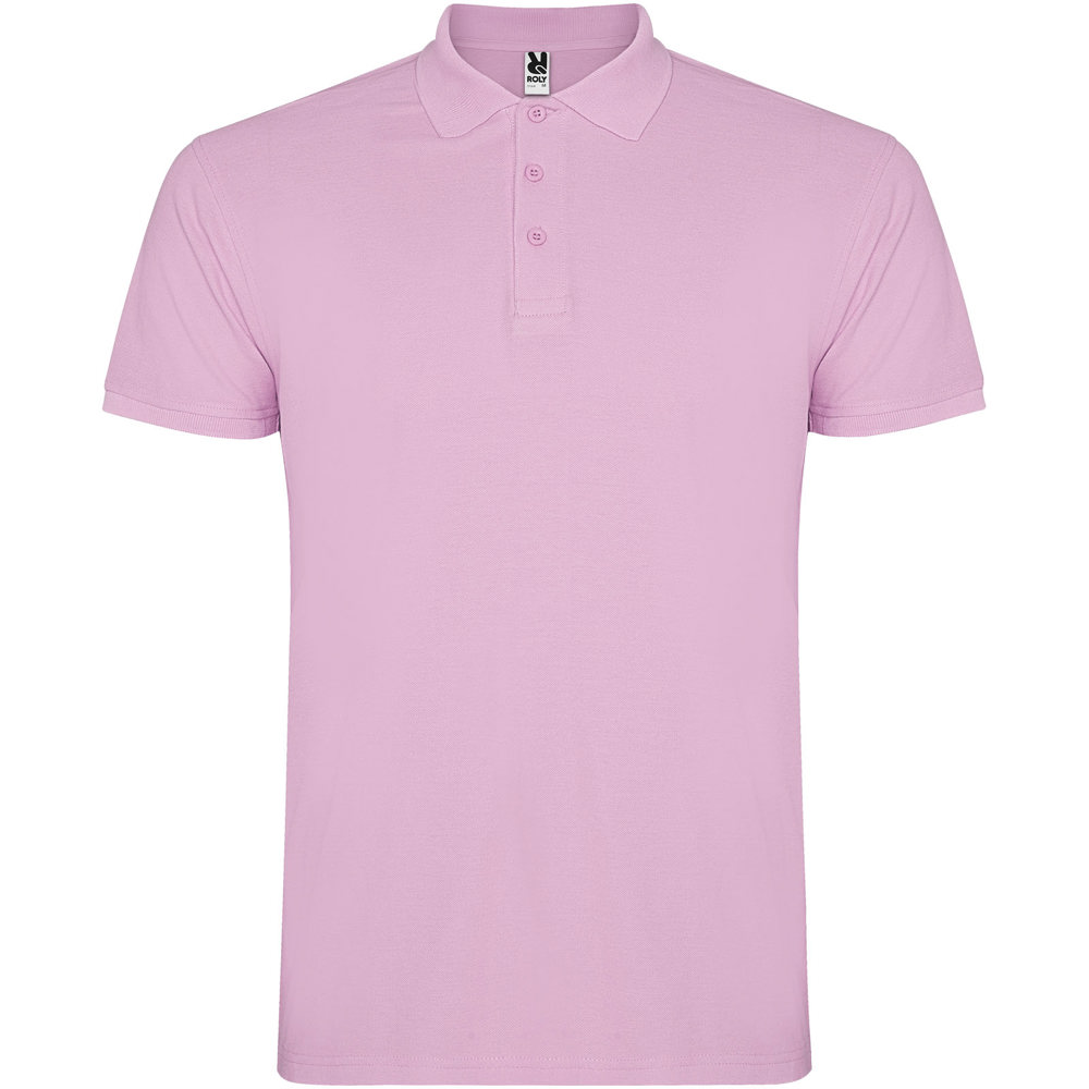 Star 200 g/m² herenpolo met korte mouwen - Lichtroze
