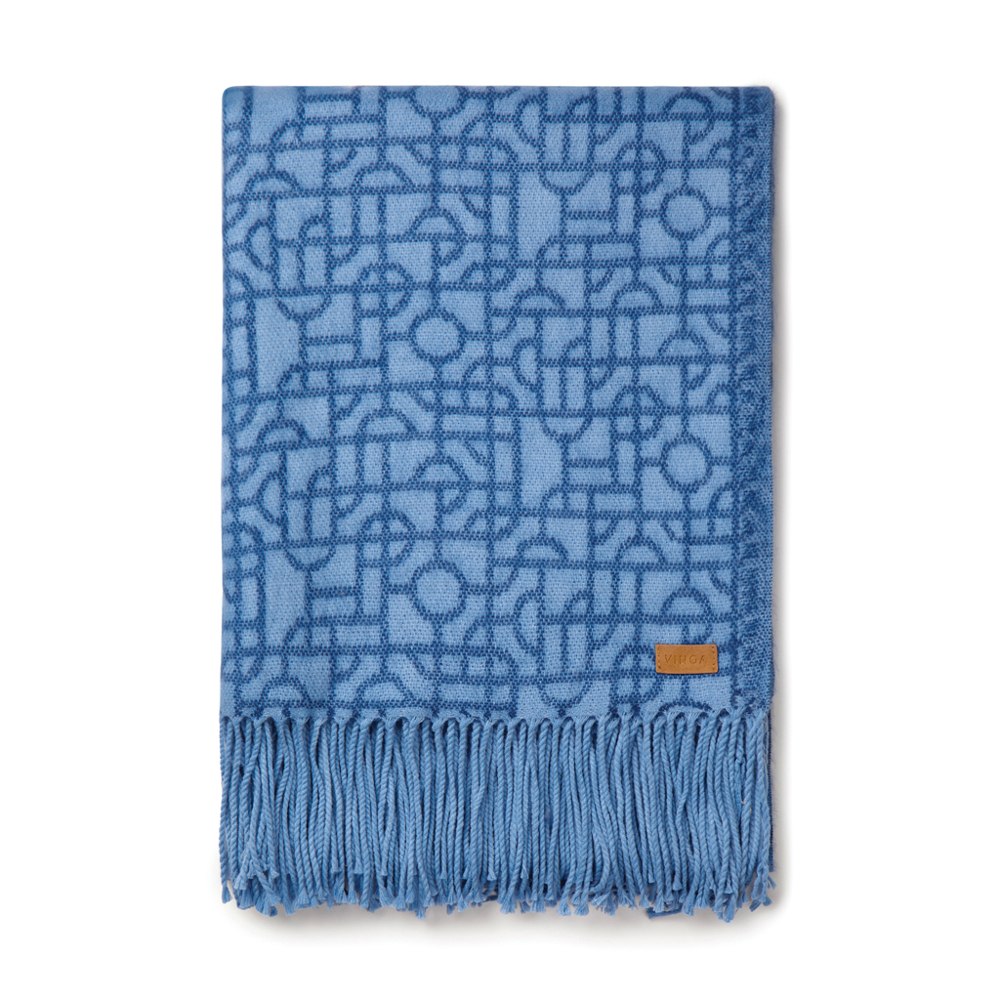 VINGA Verso deken - blauw (± PMS 19-3953 TCX)