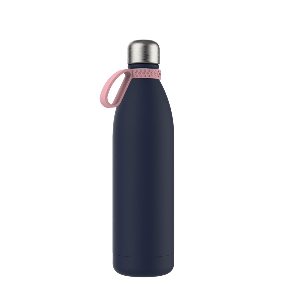 Thermofles RETUMBLER-NIZZA XL - lichtmagenta, roze, navy, zilver