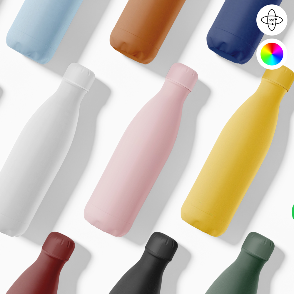 Thermosfles / Drinkfles - 500 ml - Roze