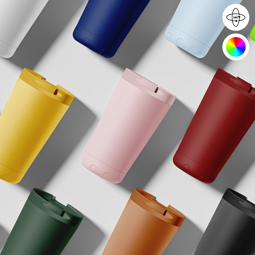 Thermosbeker / Koffiebeker - 350 ml - Roze