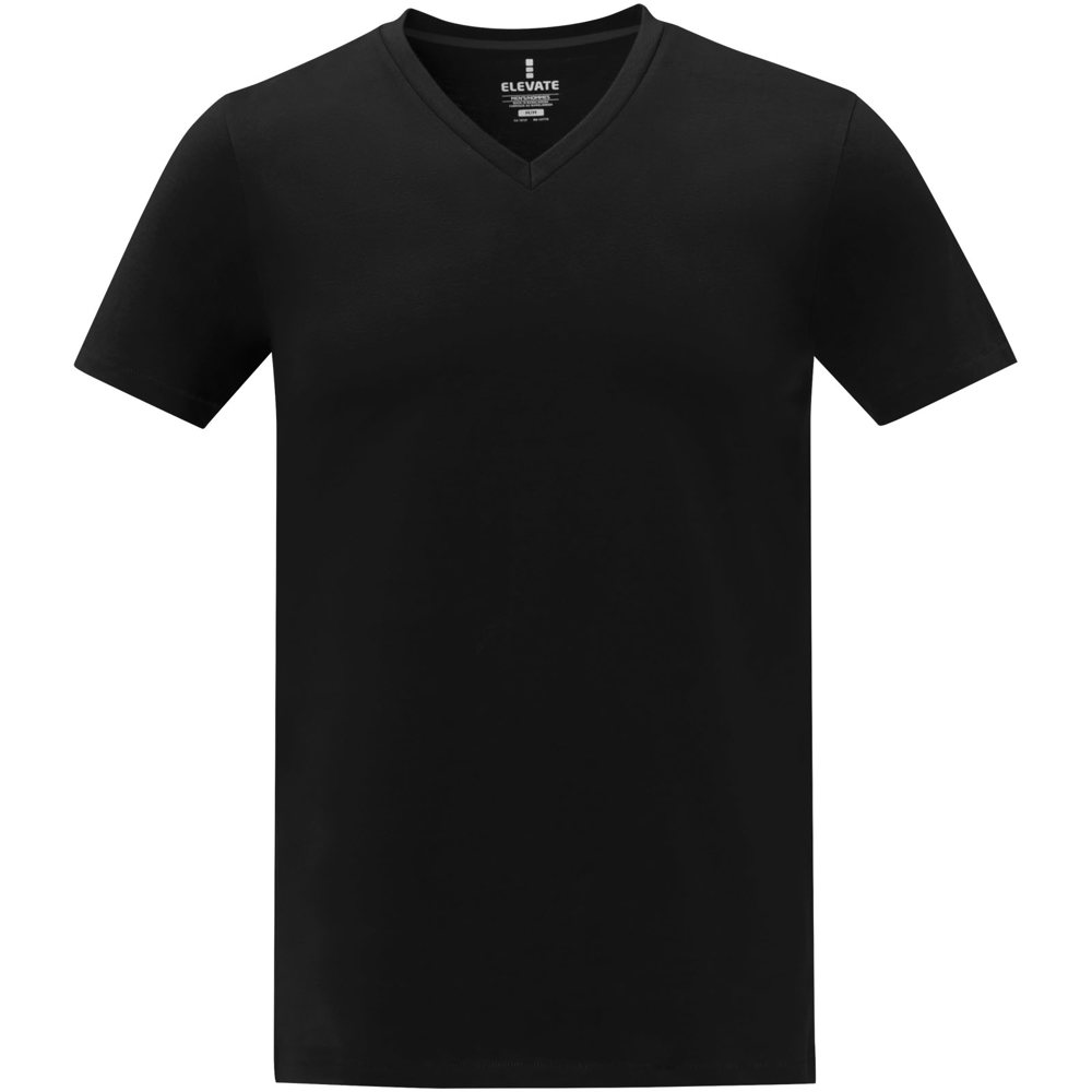 Somoto Heren T-shirt met V-hals en korte mouwen 