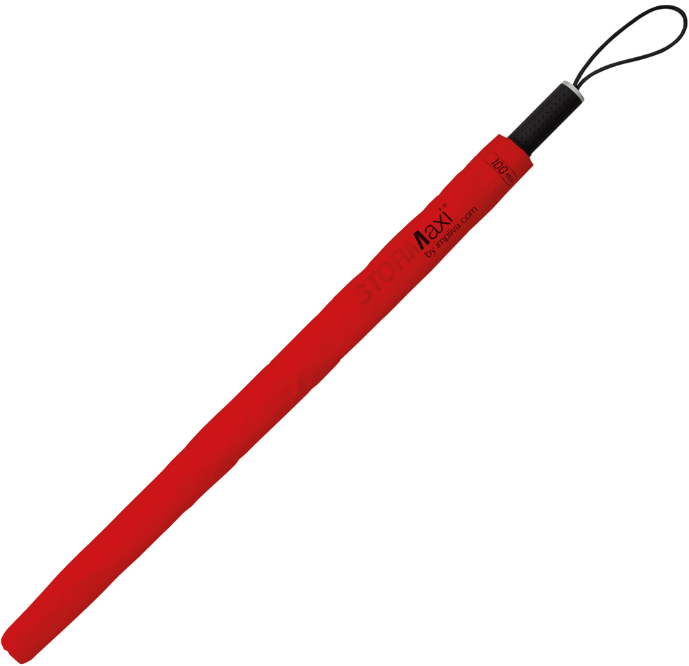 STORMaxi - Arodynamische stormparaplu - Handopening - Windproof -  92 cm - Rood