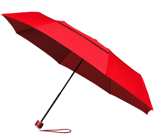 MINIMAX - ECO - Handopening - Windproof -  100 cm - Rood (± PMS 1797C)