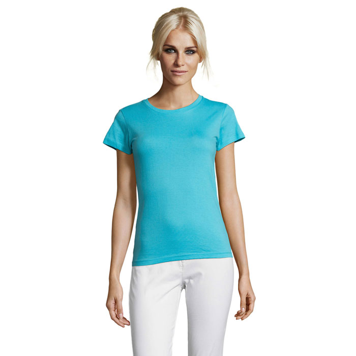 REGENT WOMEN - REGENT dames t-shirt 150g - Atolblauw