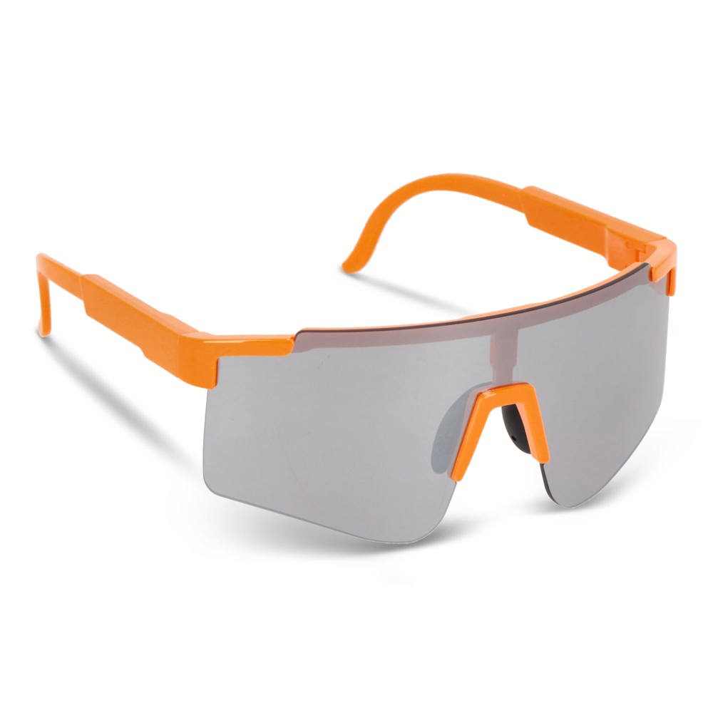 Tom R-PC sportzonnebril met spiegelende glazen UV400 - Fluor assorti / Oranje