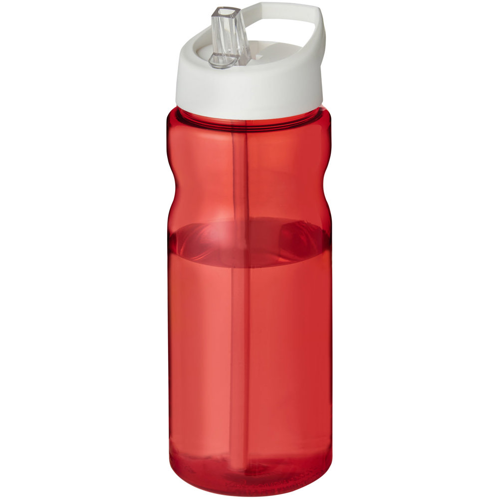 H2O Active® Base Tritan™ 650 mlsportfles met tuitdeksel - rood, wit