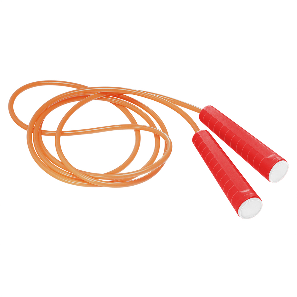Springtouw - rood/wit/neonoranje