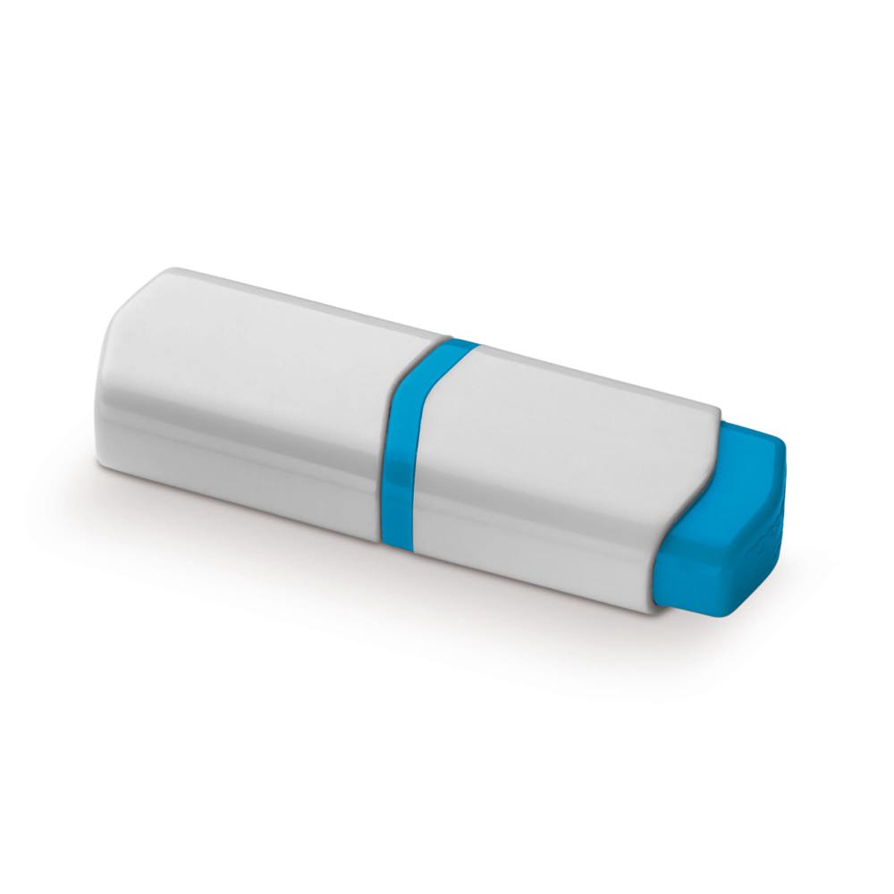 Tekstmarker mini - Wit / Blauw