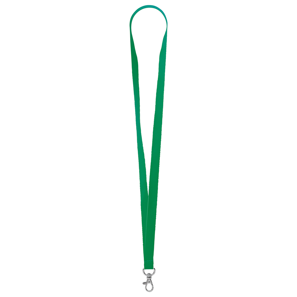 Keycord "standaard", breedte 15 mm - Smaragdgroen