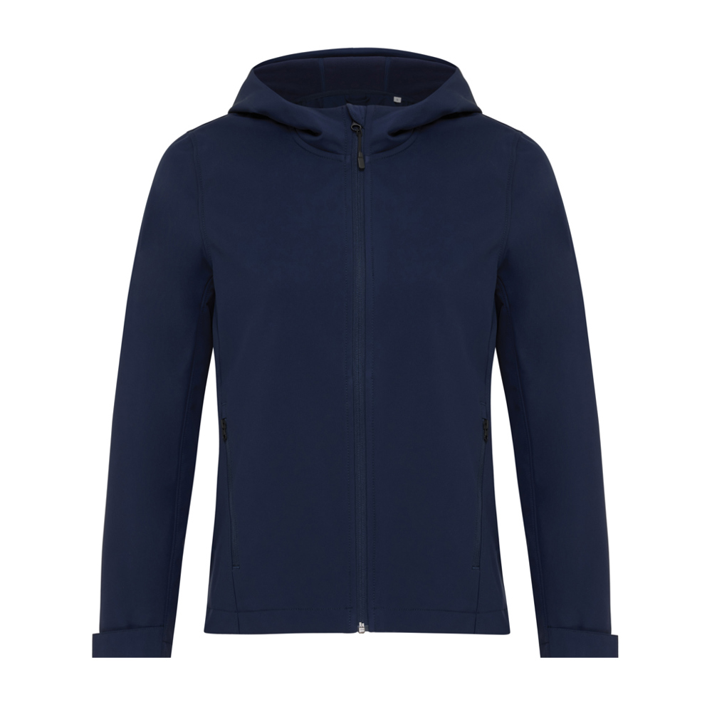 IQONIQ Makalu dames recycled polyester softshell jas - donkerblauw (± PMS 19-3923TCX)