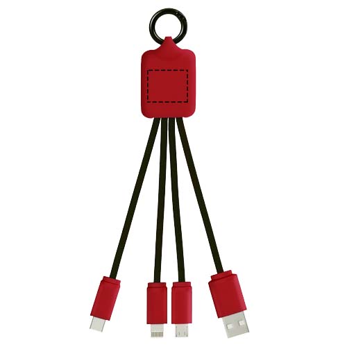 SCX.design C15 quatro oplaadkabel met oplichtend logo