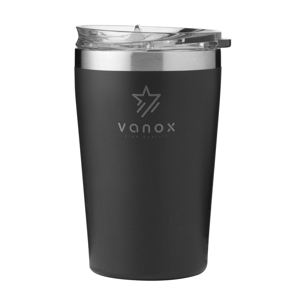 Re-Steel RCS Recycled Coffee Mug 380 ml thermosbeker - zwart
