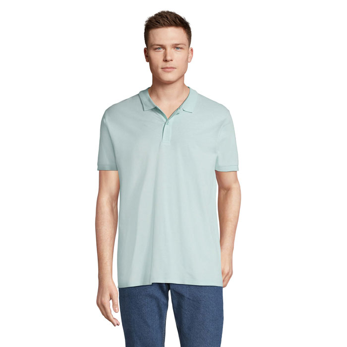 PLANET MEN - PLANET HEREN Polo 170g - Arctic Blue