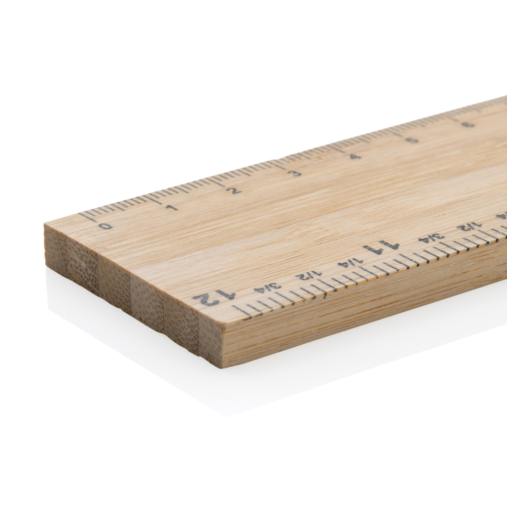 Timberson extra dikke 30cm dubbelzijdige bamboe liniaal