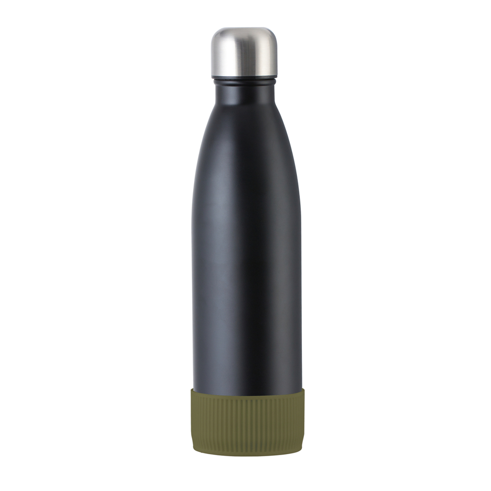 Fles RETUMBLER-myTOULON - oijfgroen, zwart, zilver