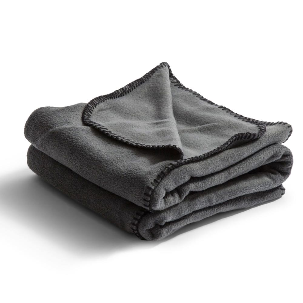Nightingale fleece deken 130x170 cm - grijs