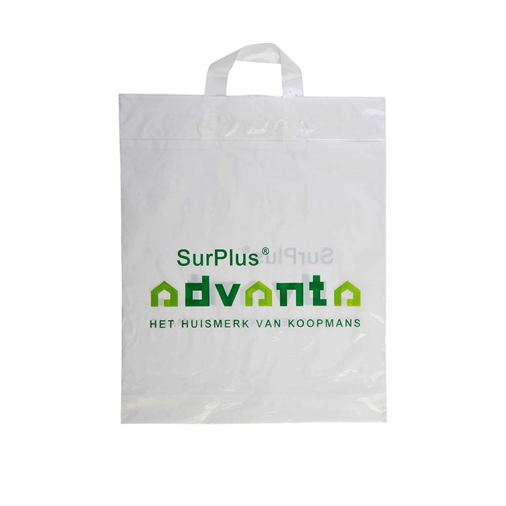 Plastic tas, 38 x 45 x 7.5 cm, 48 micron, ldpe, lushandvat, 2 zijden