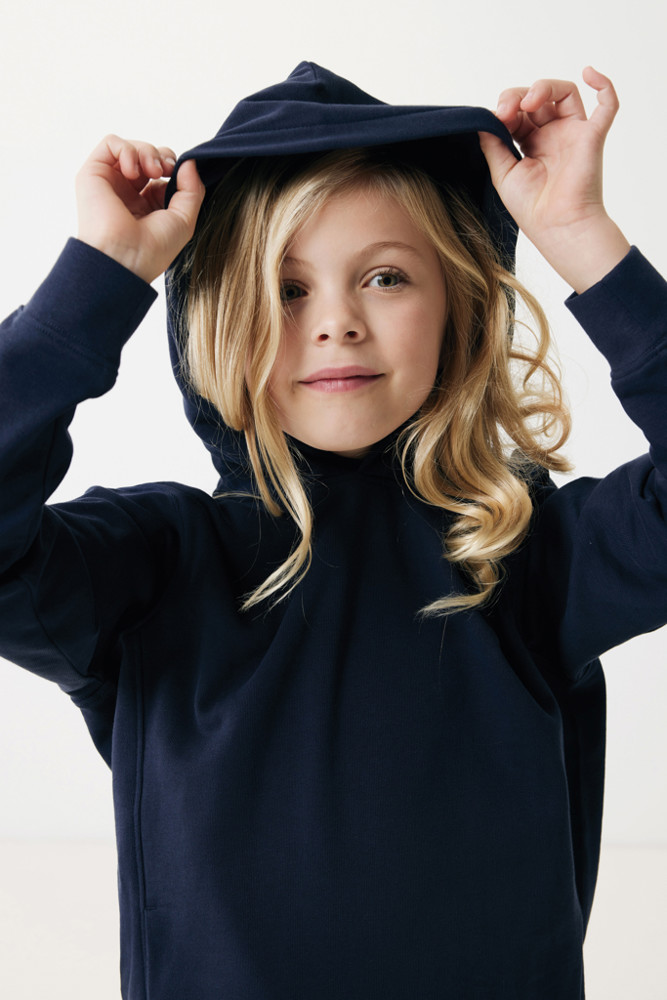 IQONIQ Yengo kids recycled katoen hoodie met steekzakken