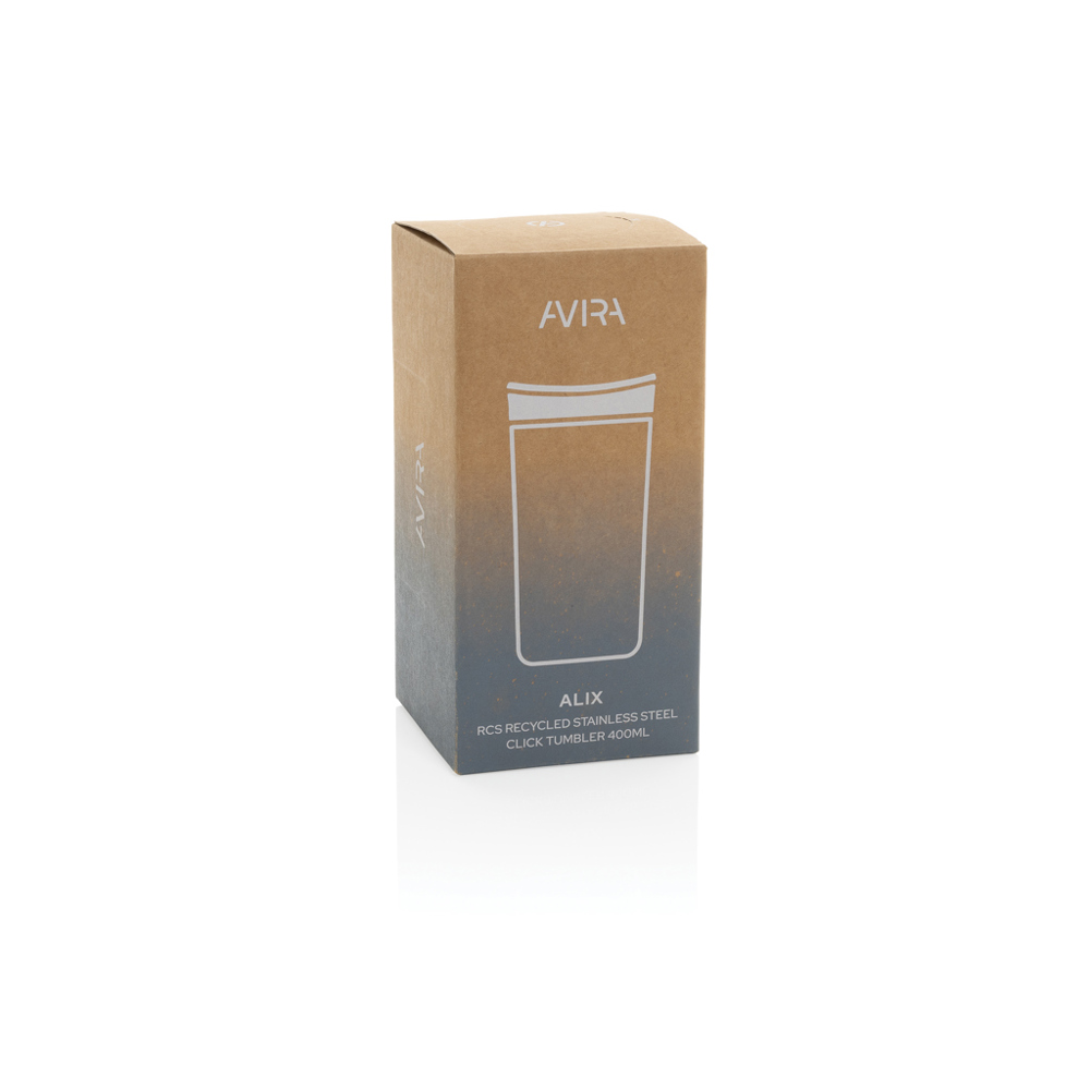 Avira Alix RCS recycled staal klik beker 400ML