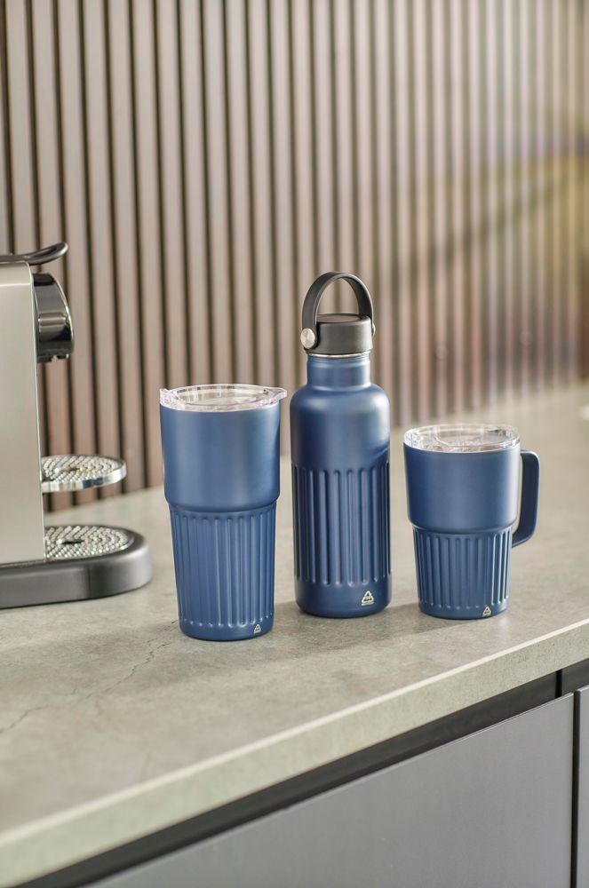 Gerecyclede roestvrijstalen dubbelwandige drinkmok (500 ml) Kael