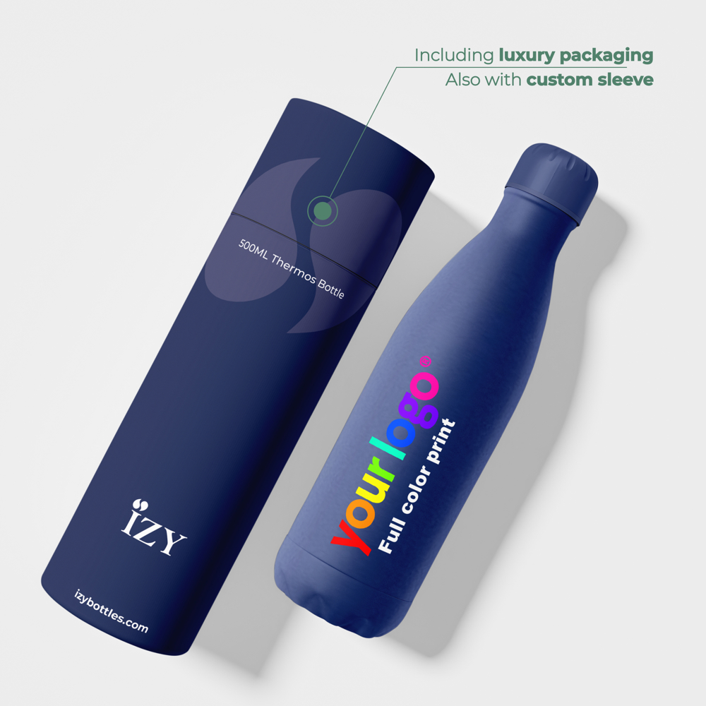 Thermosfles / Drinkfles - Blauw - 500 ml