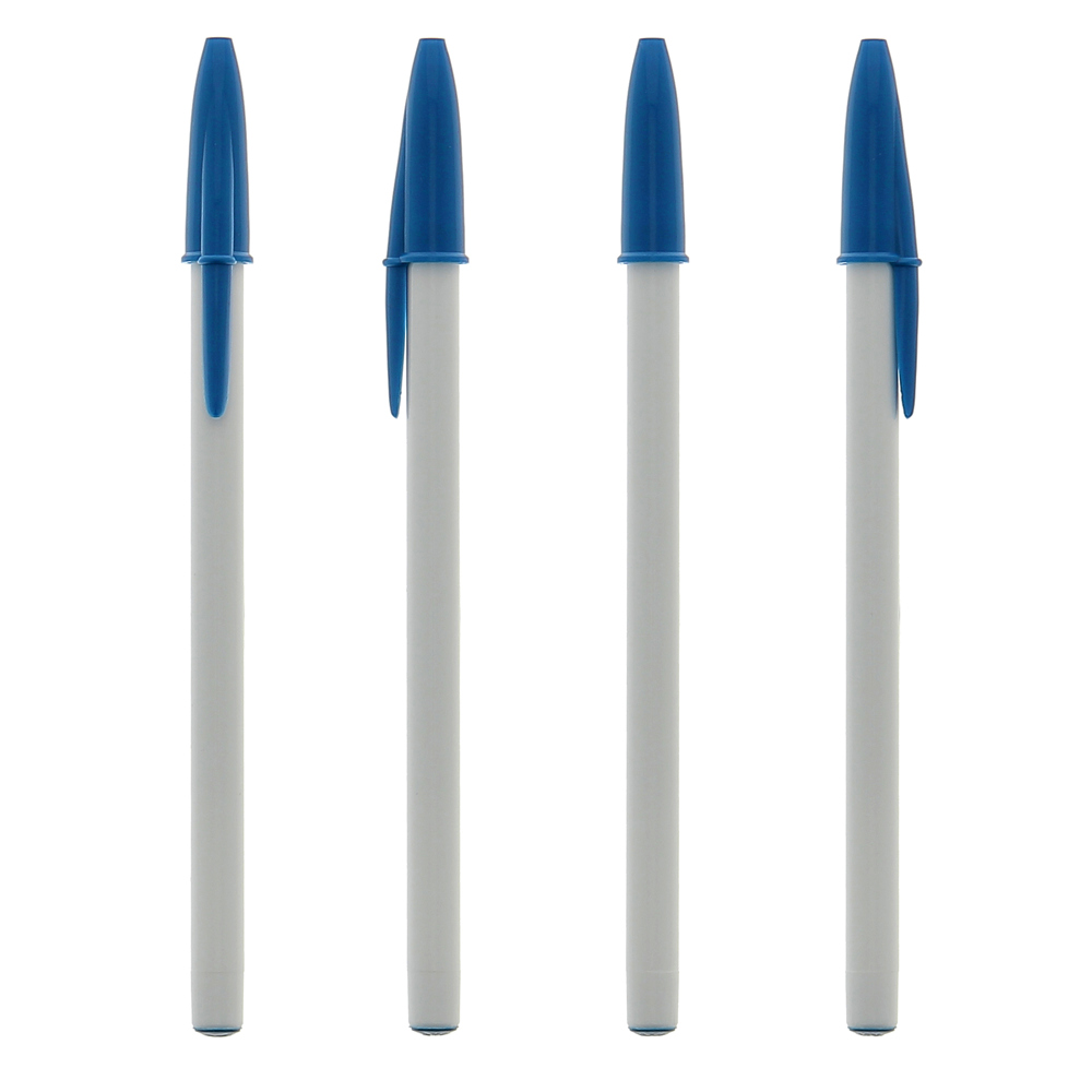 BIC® Style balpen - Wit / Blauw / Zwarte Inkt