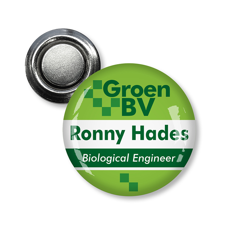 Naambadge Rond 30 mm