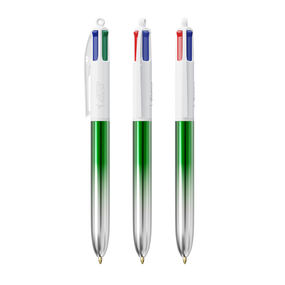 BIC® 4 Colours® Bicolor - Groen/Zilver