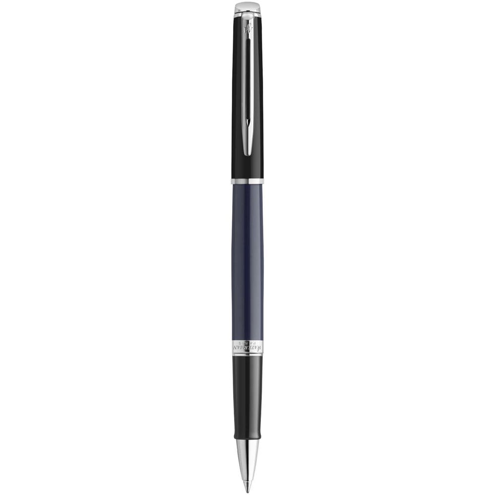 Waterman Hemisphere rollerbalpen met kleurblokken en palladium afwerking (zwarte inkt) - Blauw, Zwart