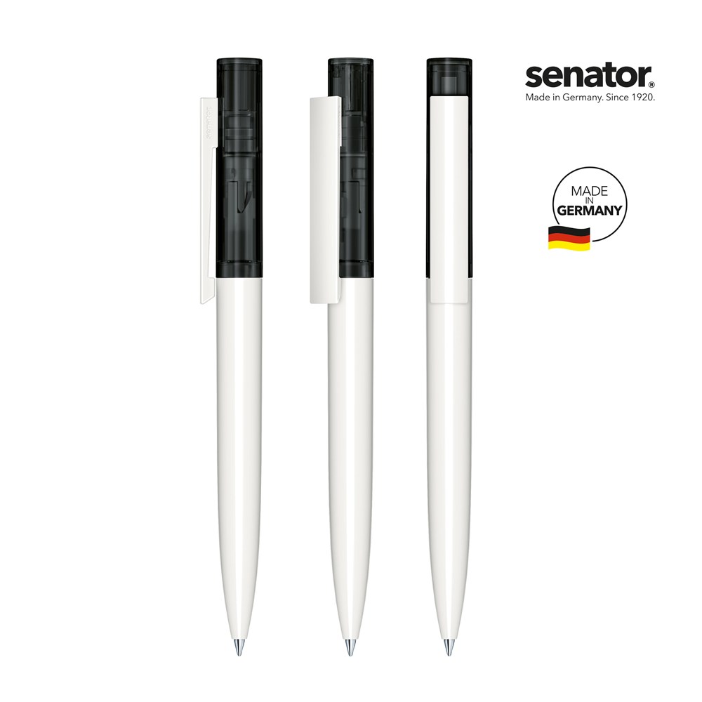 senator® Headliner  Clear  Twist ballpoint pen - zwart