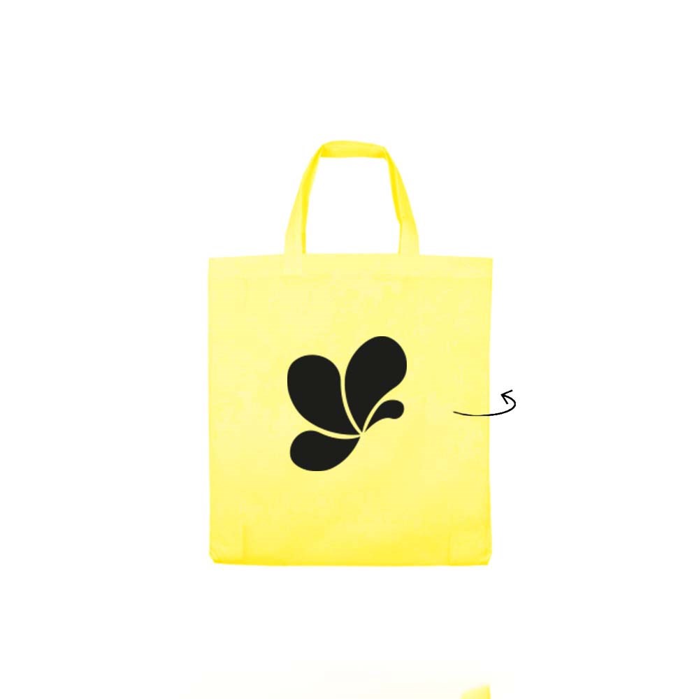 Draagtas, 36 x 42 cm, non woven, 2 zijden, 100 grams, lange handle Per 100 stuks