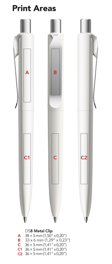 Prodir DS8 PSR Soft Touch Metal ClipBlack Soft Touch