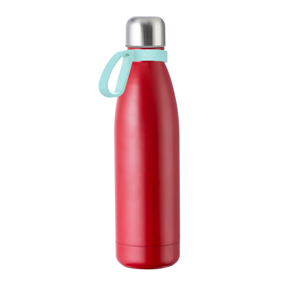 Fles RETUMBLER-myTOULON - lichtblauw, rood